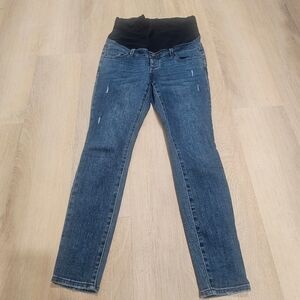 Maturnity Med Blue Wash Soft Denim Regular Fit Jeans Size M